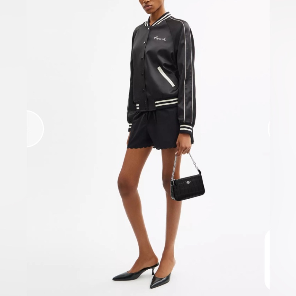 COACH Nolita 19 Soft Nappa Leather with Linear Quilting & Gunmetal Chain - Black - Picture 16 of 16